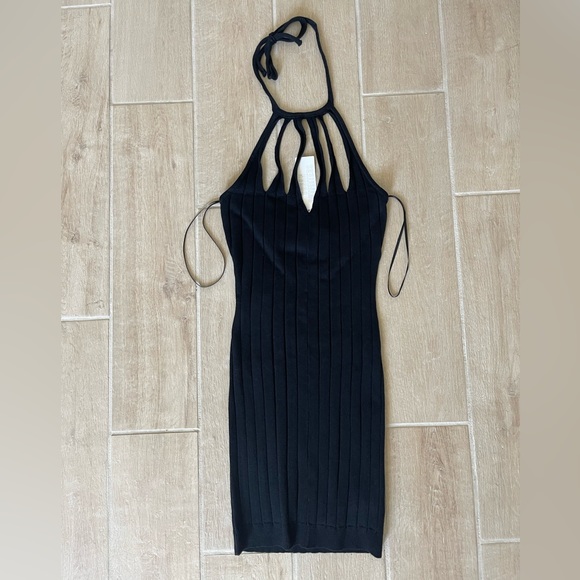 NWT Urban Outfitters Davina Cutout Halter Mini Dress - Picture 5 of 7